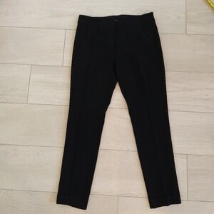 Sportmax Women’s Black Cuffed Trouser Dress Pants Size 6 Workwear